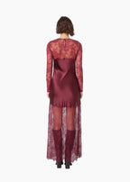 Beauregard Lace Maxi Dress Deep Plum