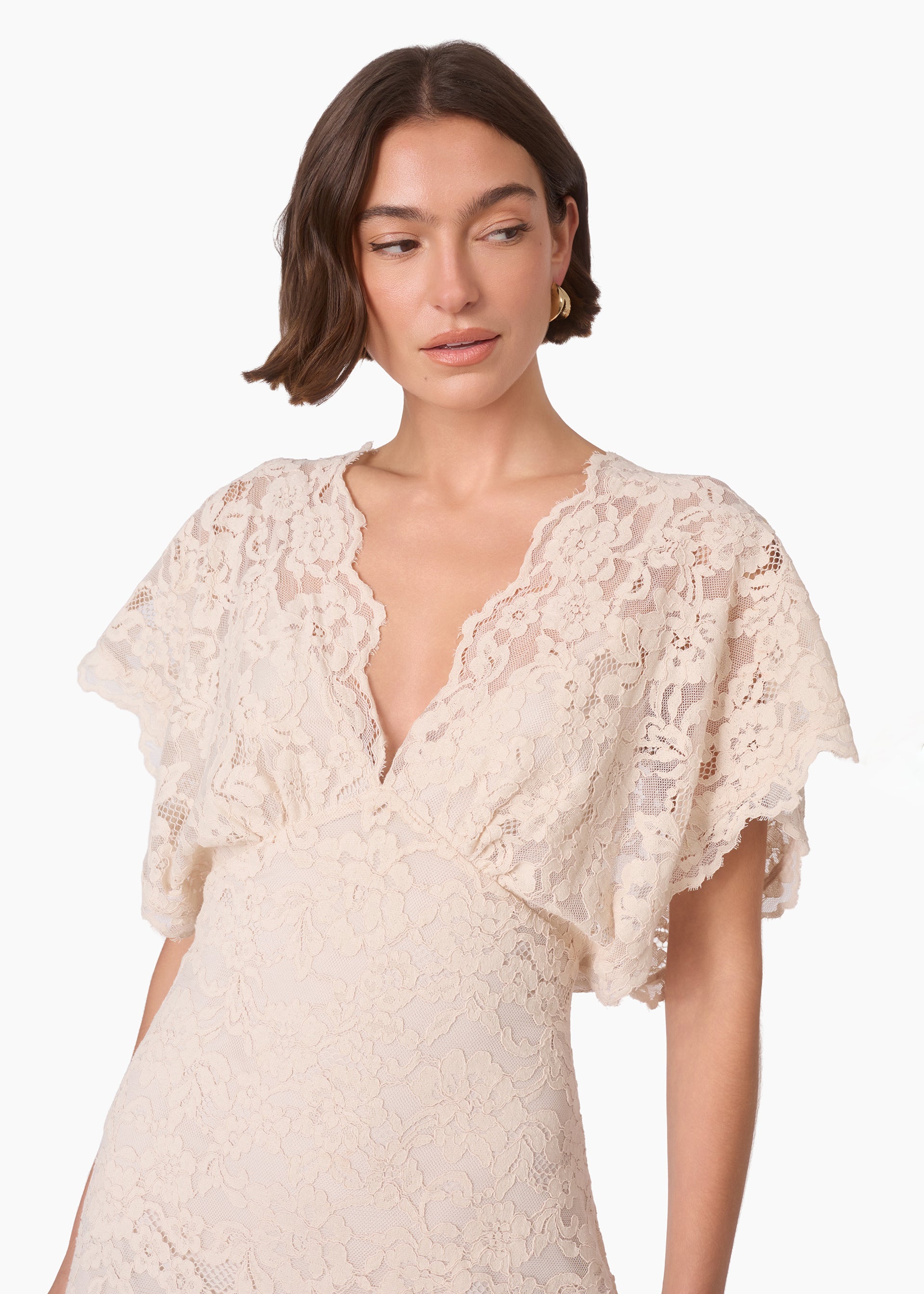 Avis Lace Maxi Dress Oat – CAMI NYC