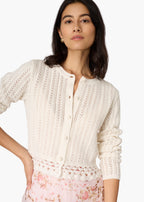 Lilibeth Pointelle Cardigan Macadamia