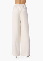 Davina Wide Leg Tencel Pant White