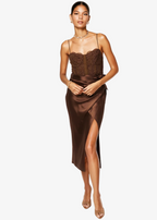 Tricia Corset Dress Chicory