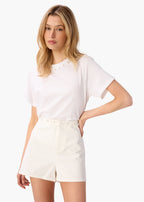 Mihal Bull Denim Short White