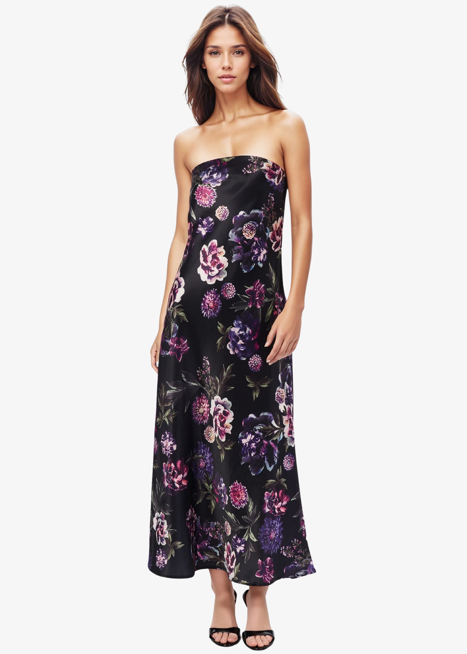 Noelle Strapless Dress Dark & Stormy