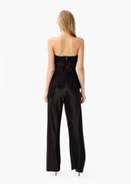 Bijou Strapless Lace Top Black