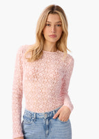 Meli Stretch Lace Top Dogwood