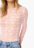 Meli Stretch Lace Top Dogwood