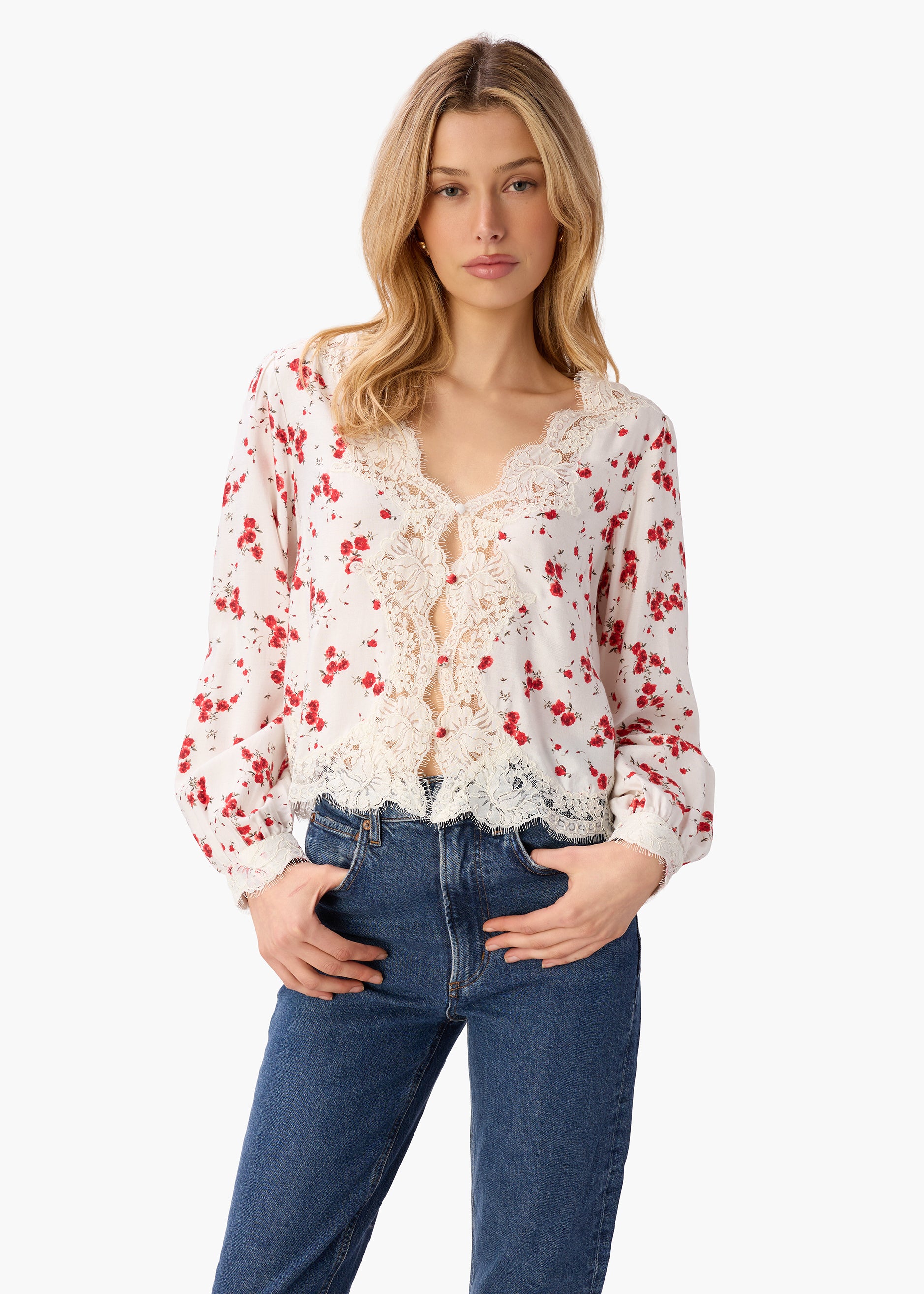 Yuri Blouse Candied Rose – CAMI NYC