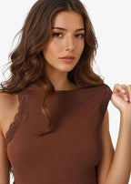 Rian Rib Knit Tank Malt