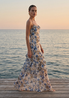 Elouisa Burnout Chiffon Gown Daydream