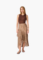 Yazmeena Chiffon Skirt Leo