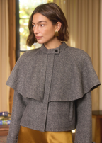 Adler Herringbone Jacket Dark Grey