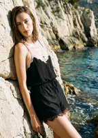 Mirah Lace Mini Short Black