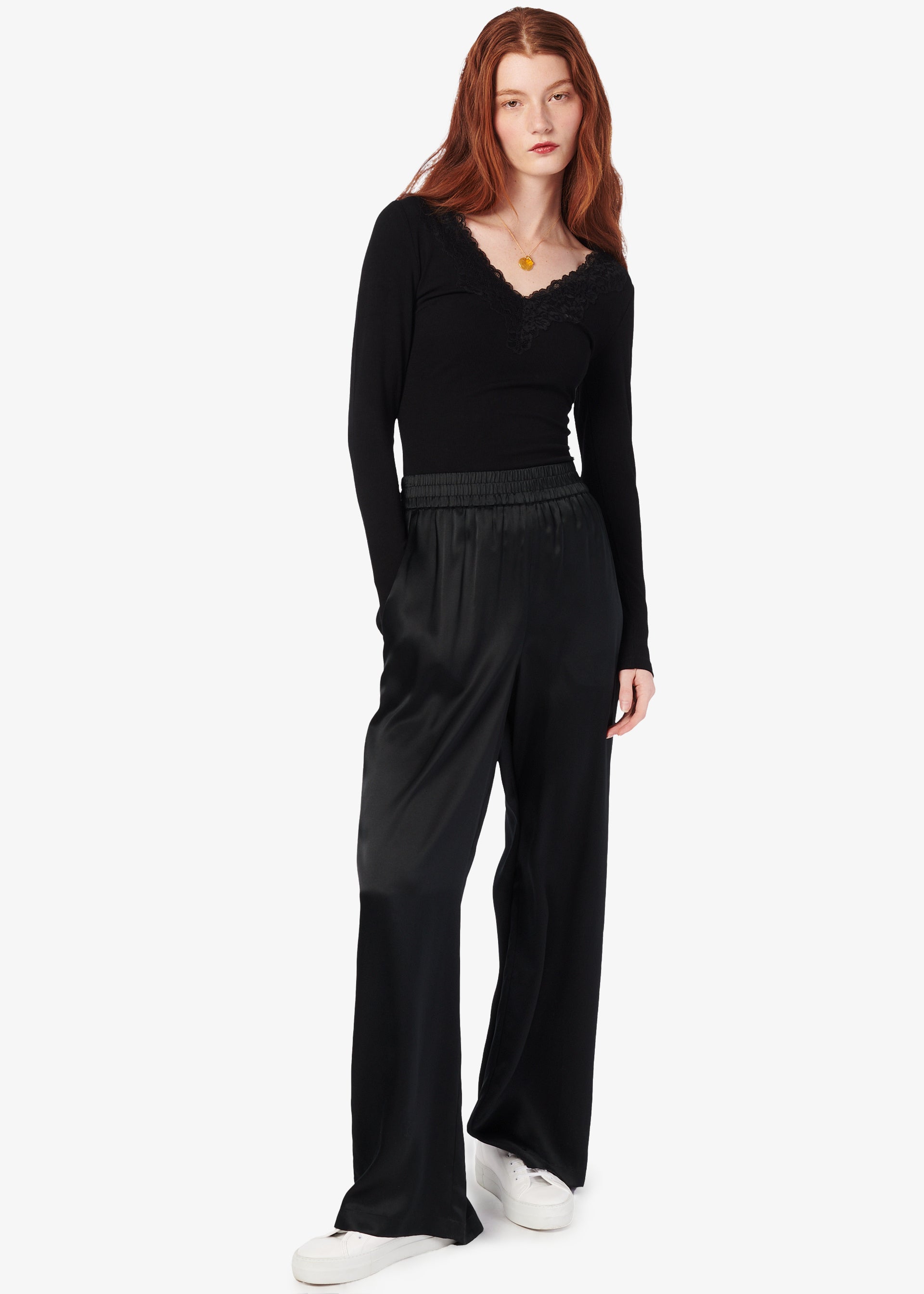 Rooney Rib Knit Top Black – CAMI NYC