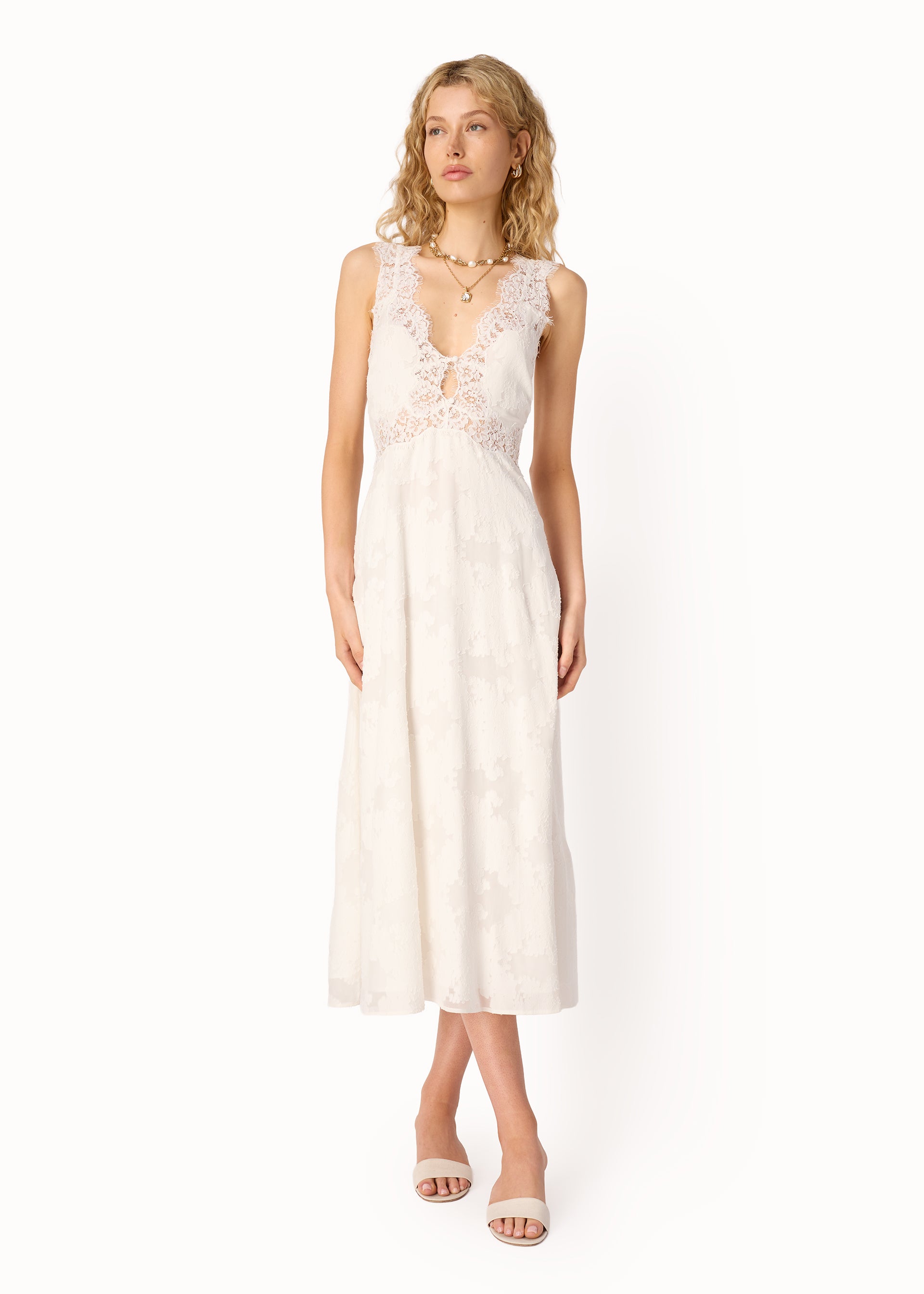 Larysa Midi Dress Macadamia