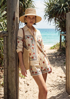 Rafella Silk Cotton Top Heirloom Bandana