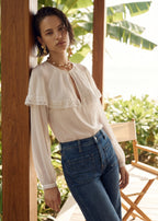 Marila Chiffon Blouse White