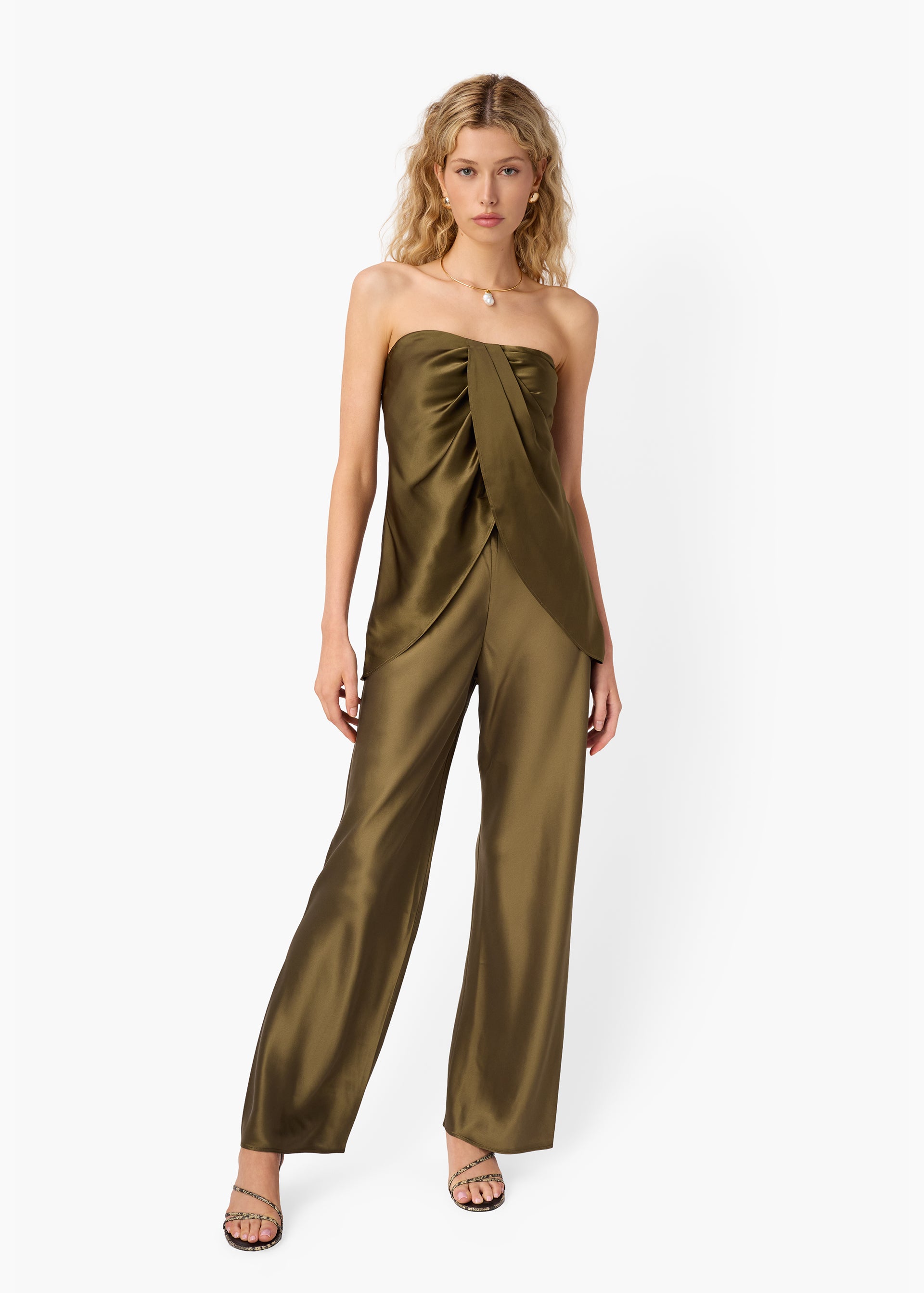 Bonita Strapless Camisole Grove – CAMI NYC