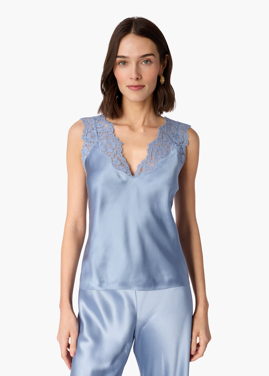 Ola Silk Camisole Mist – CAMI NYC