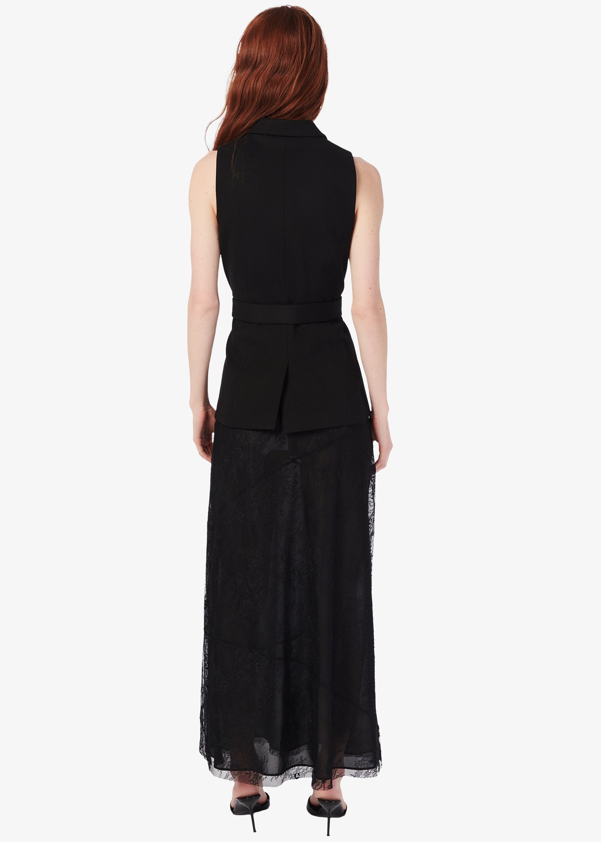 Eudora Sheer Lace Skirt Black – CAMI NYC