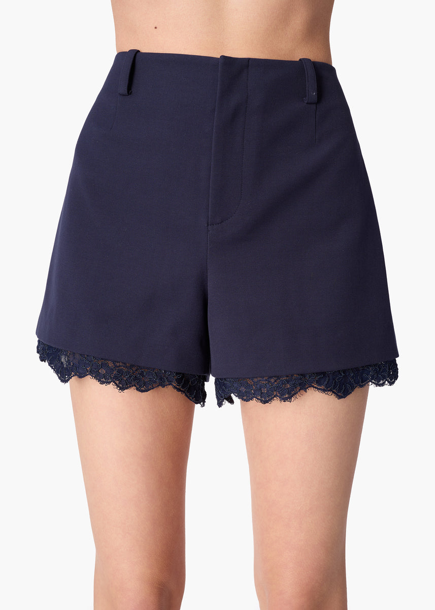Jolie Crepe Short Navy – CAMI NYC