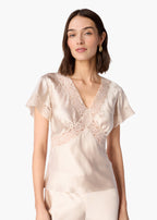 Romola Silk Top Oat