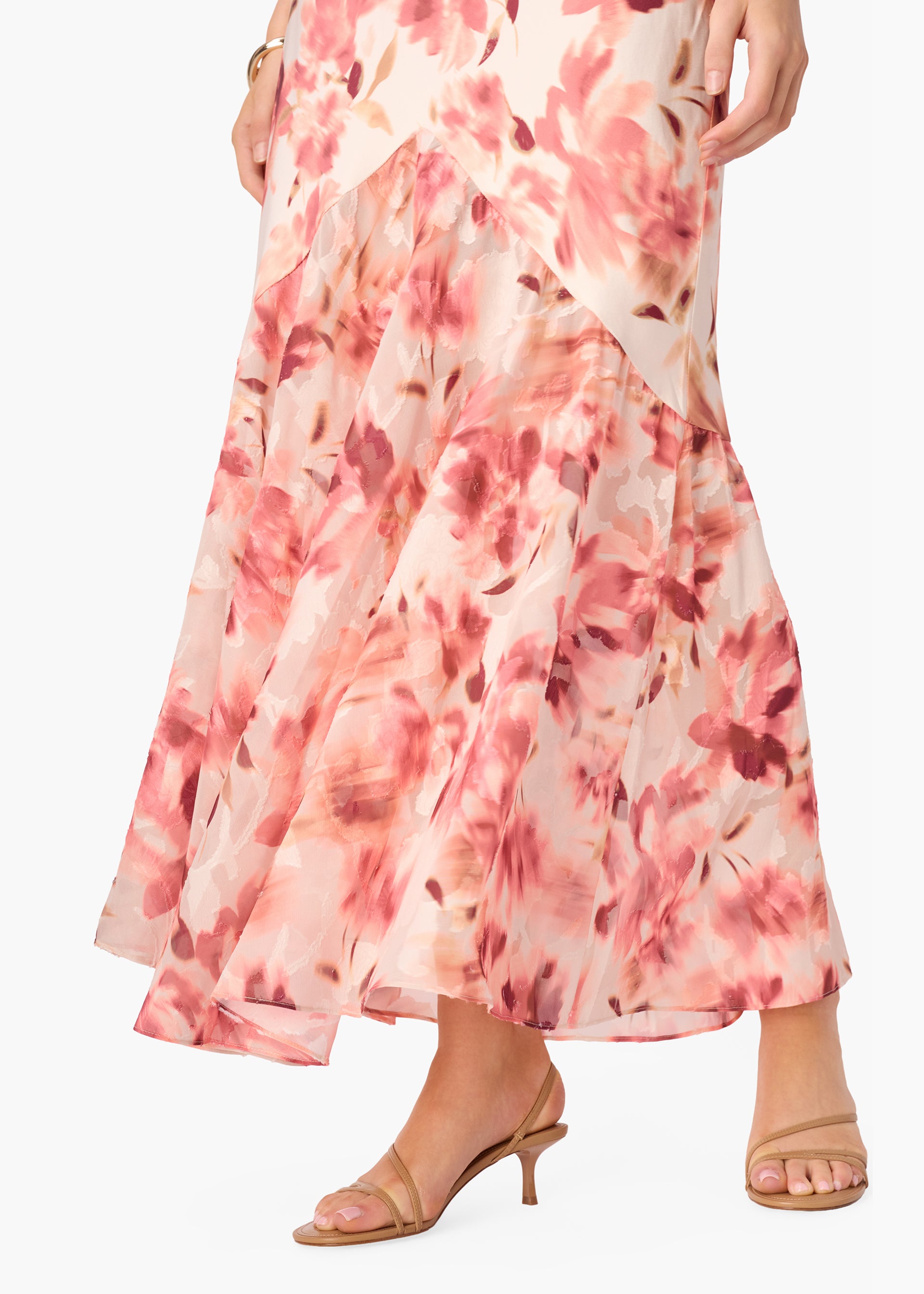 Maristela Strapless Burnout Dress Florescence – CAMI NYC