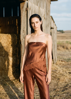 Odessa Strapless Camisole Affogato