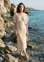 Avis Lace Maxi Dress Oat