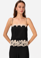 Maiya Silk Camisole Black