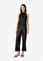 Bristol Mid Rise Lace Pant Black