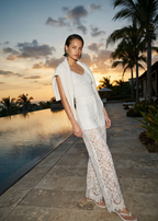 Minerva Lace Pant White