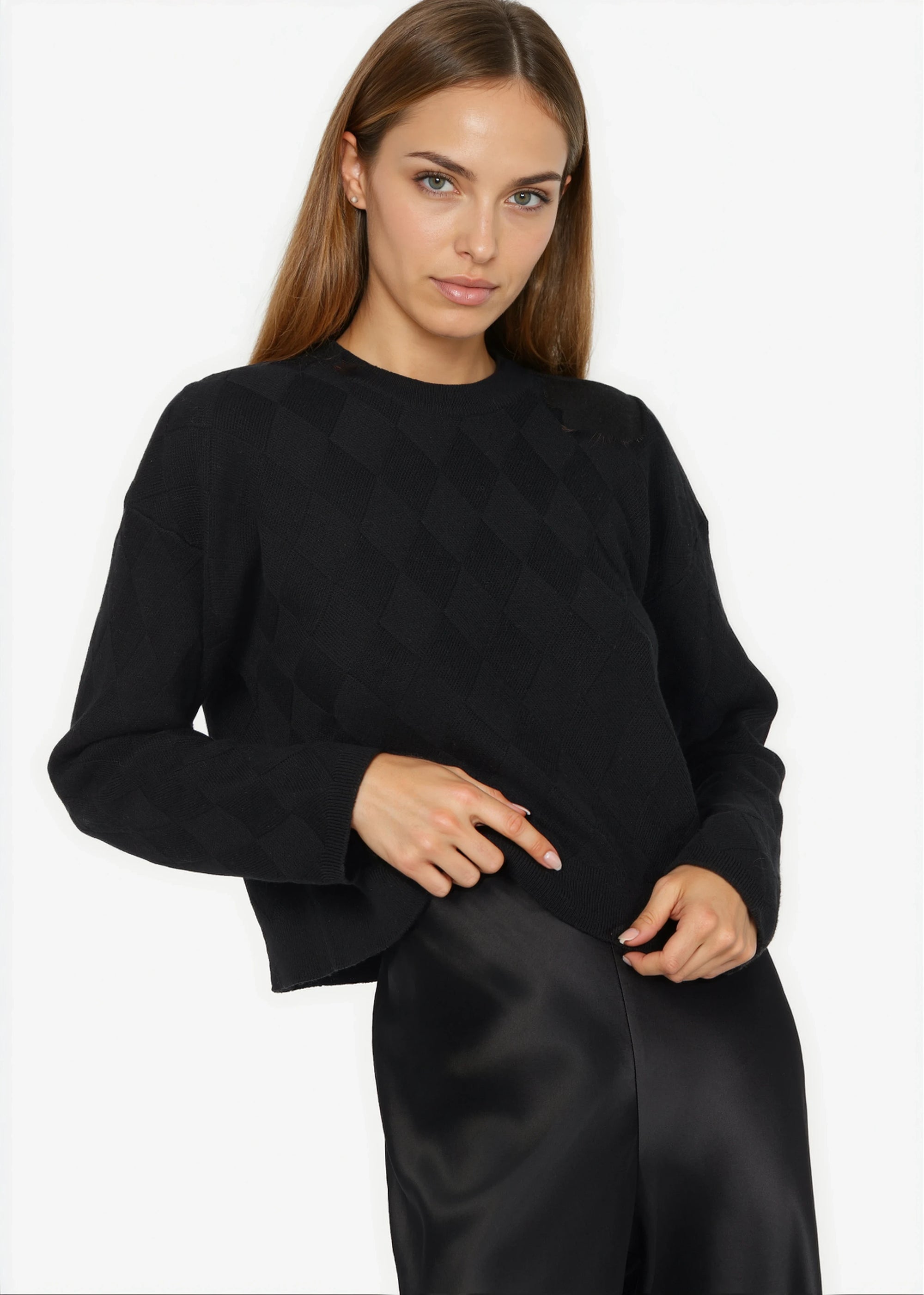 Neva Cotton Cashmere Sweater Black