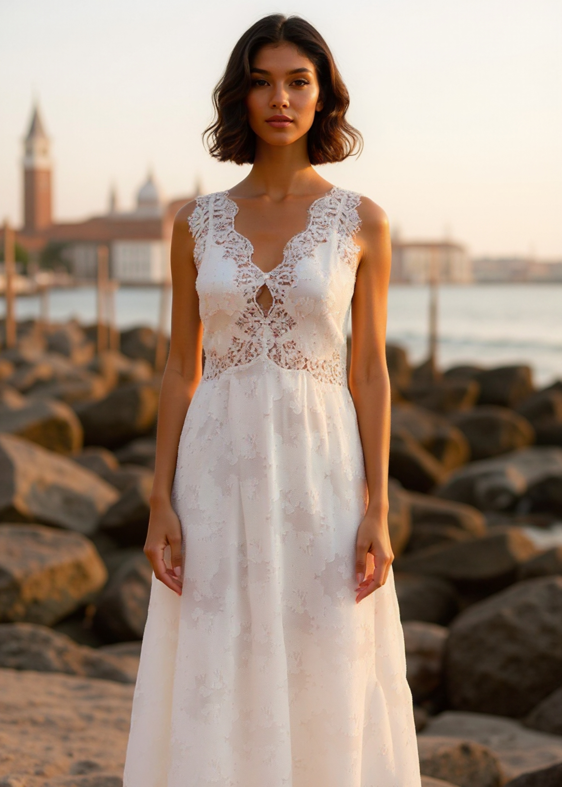 Larysa Midi Dress Macadamia