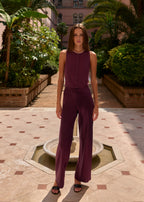 Bristol Mid Rise Pant Blackberry