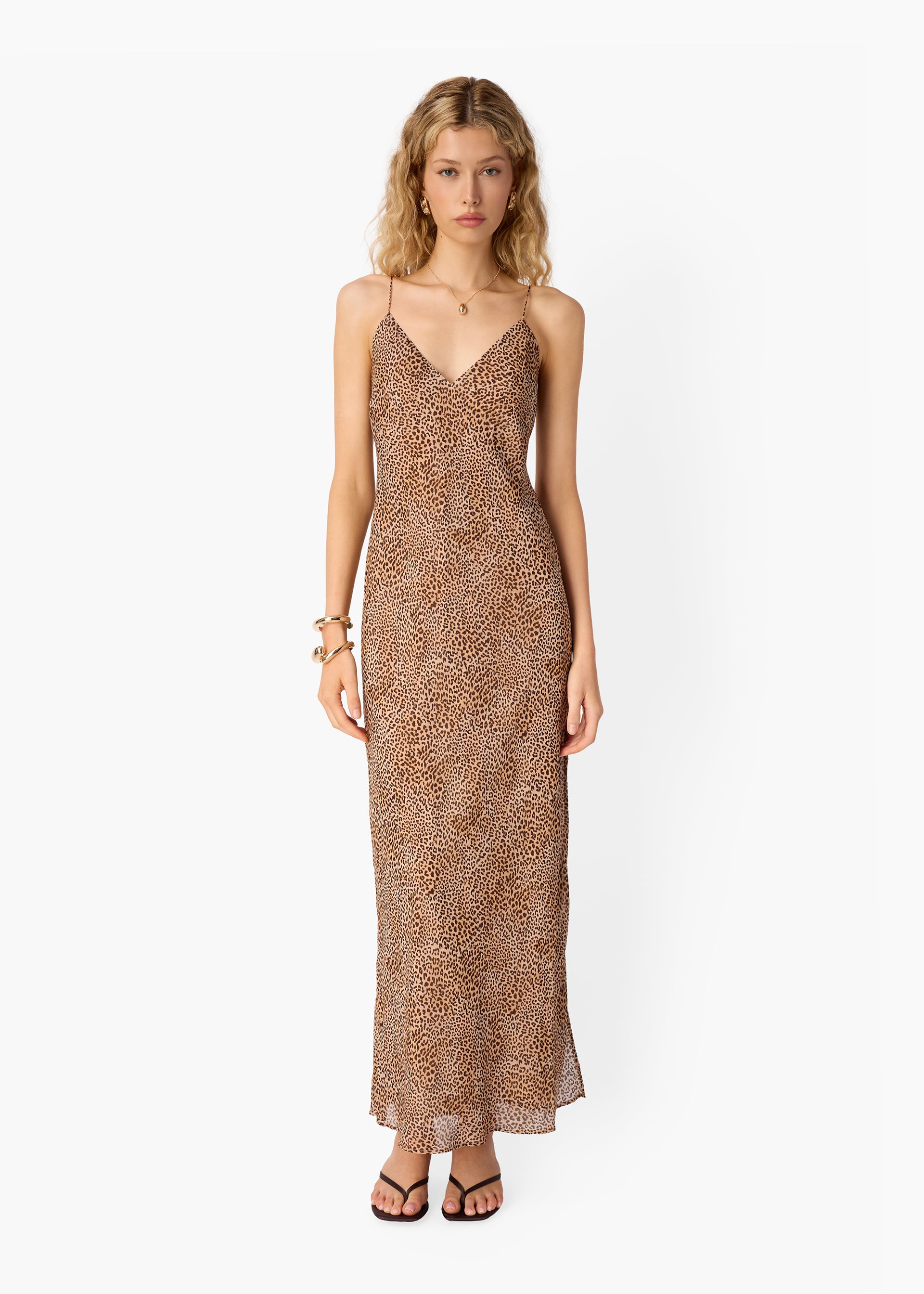 chinese dress ladies Raven Chiffon Maxi Dress Leo – CAMI NYC