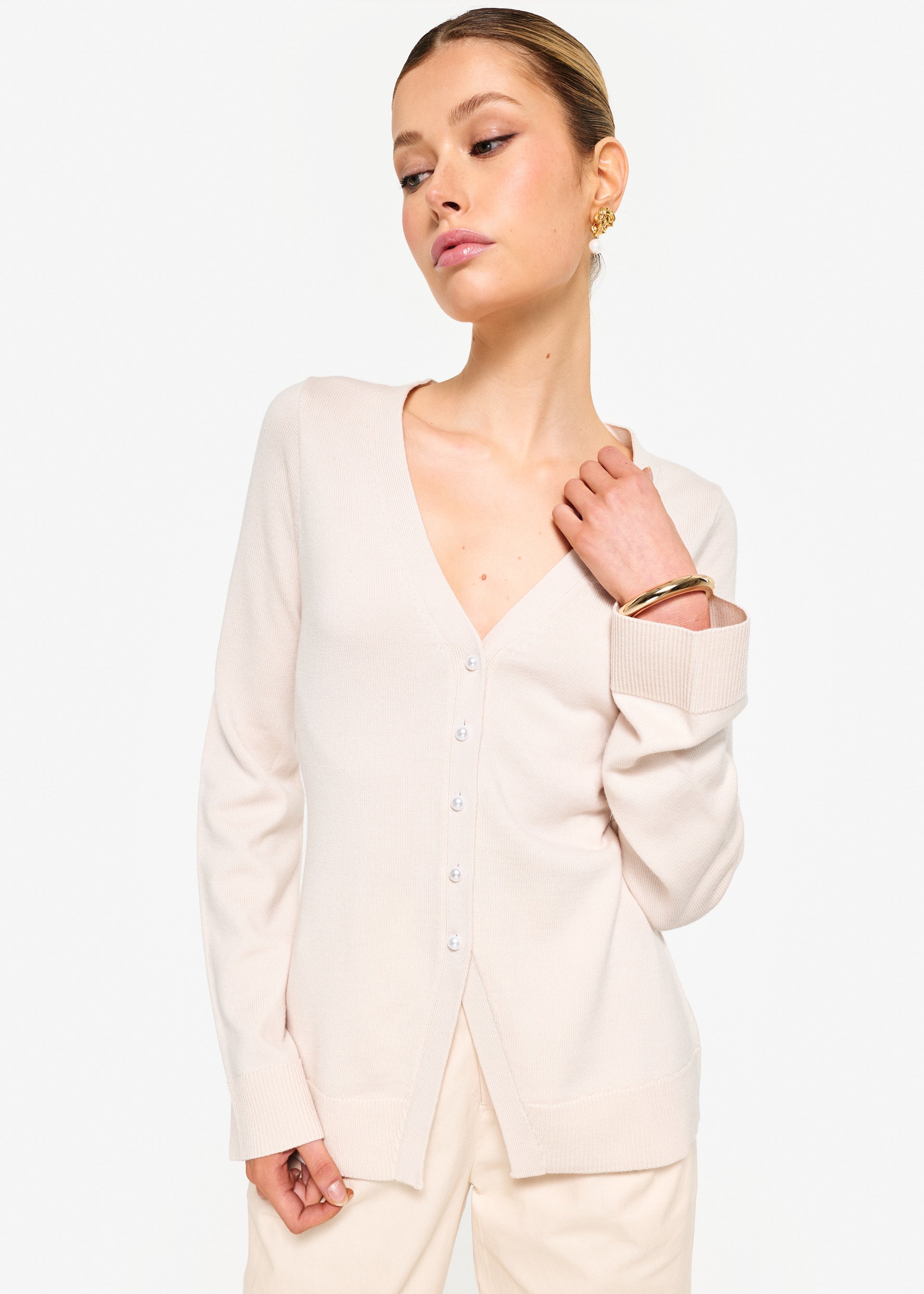 Narin Cardigan Bone