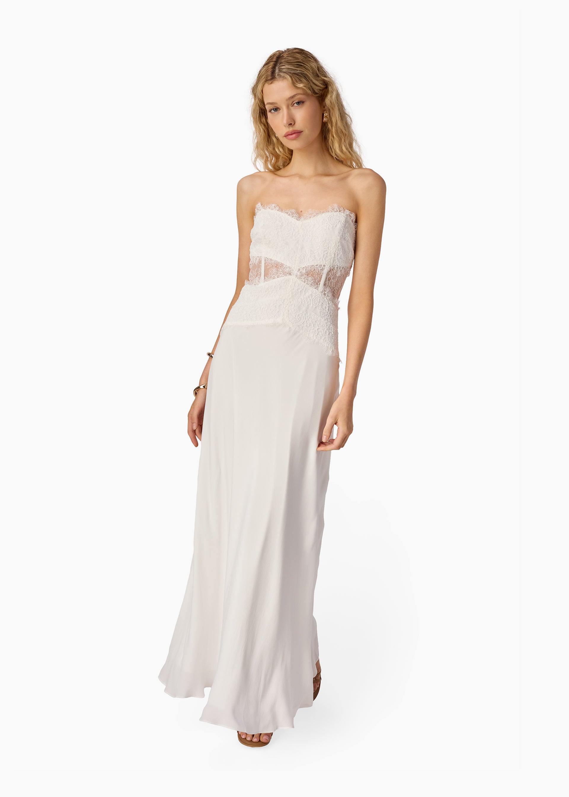 CAMI NYC Women's Lucienne Strapless Gown - White CAMI NYC Women's Lucienne Strapless Gown - White