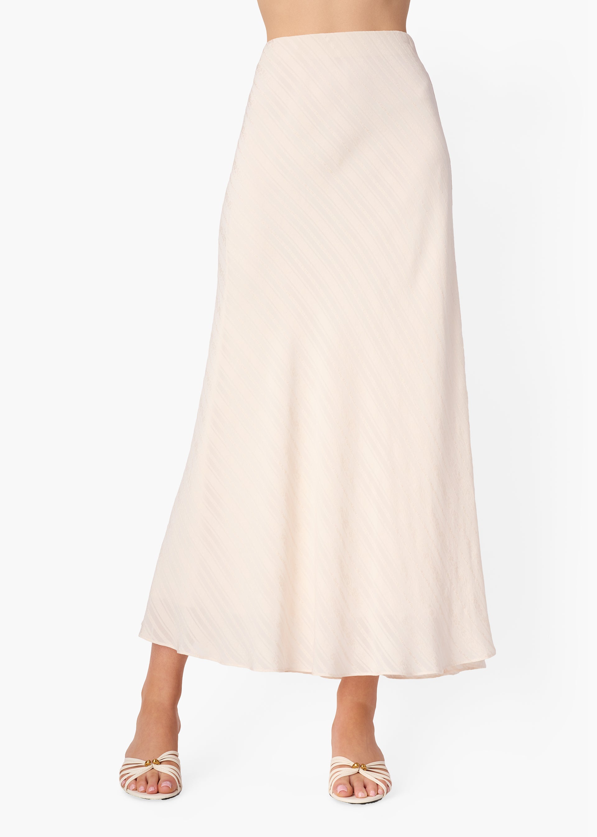 Piper Jacquard Stripe Skirt Oat – CAMI NYC