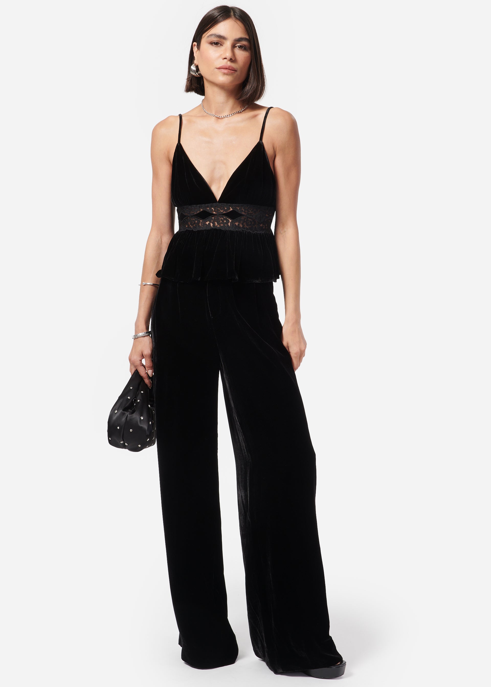 Rylie Velvet Pant Black – CAMI NYC