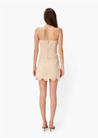Demeter Crochet Mini Skirt Bone