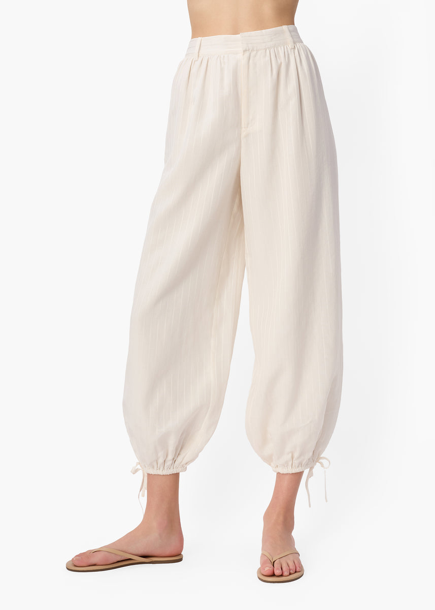 Tessie Trouser Style Balloon Pant Macadamia – CAMI NYC