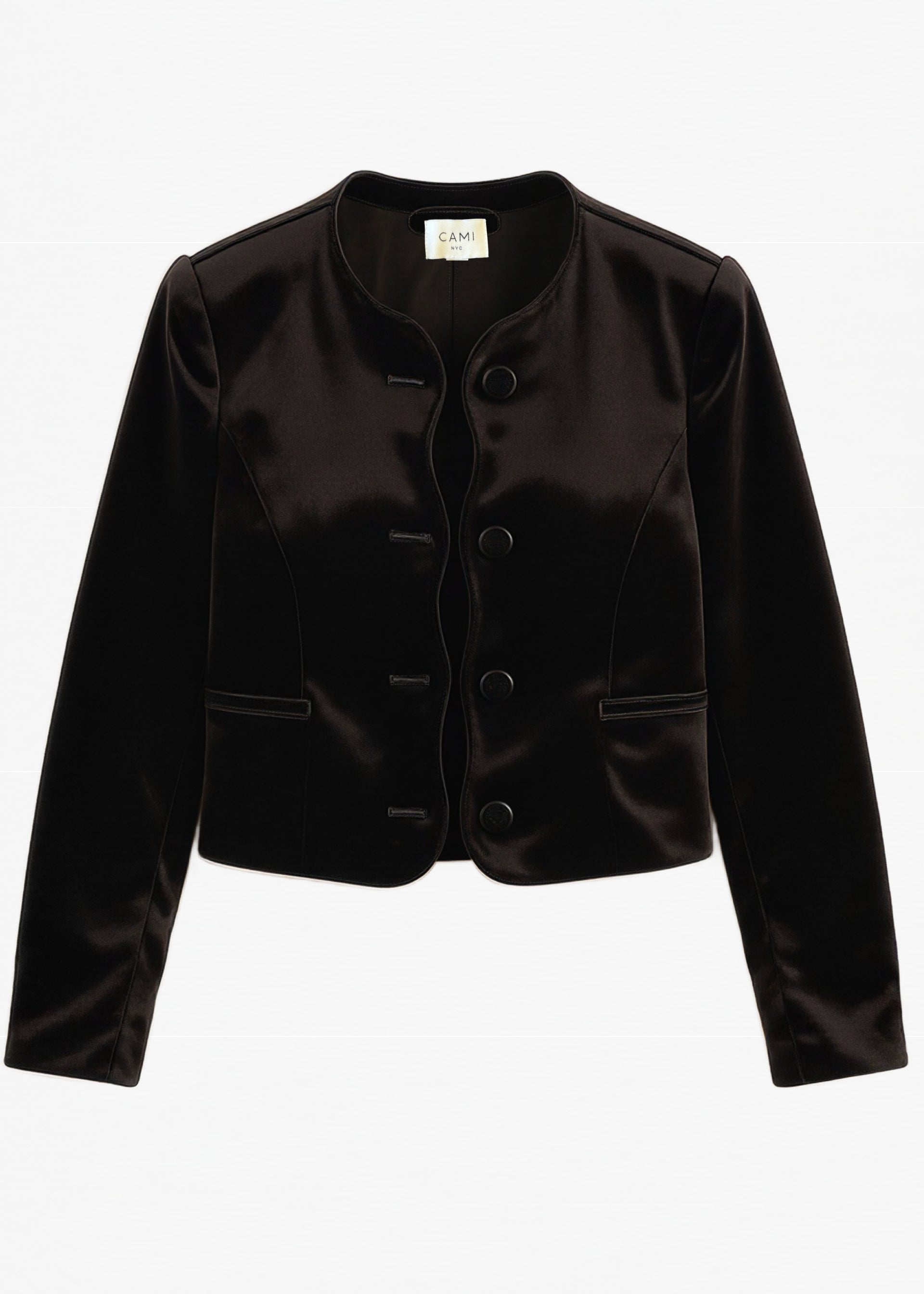 Apollonia Velvet Blazer Black