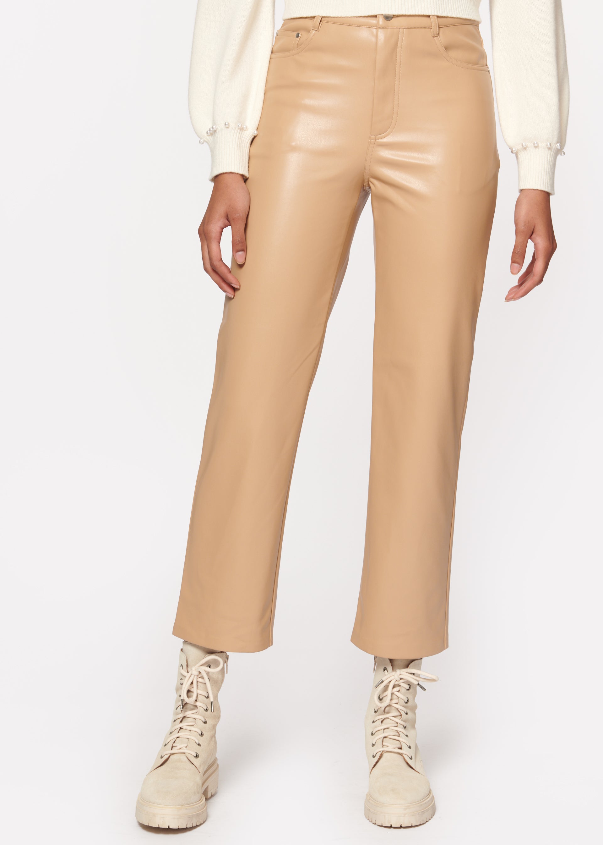 Hanie Vegan Leather Pant Soy