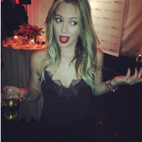 REGRAM FROM HILARY DUFF IN OUR BROWN RACER CAMI