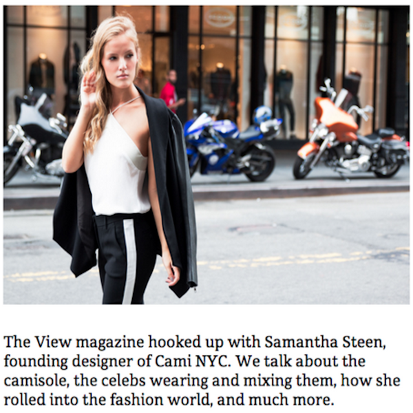 INTERVIEW WITH THE VIEW MAGAZINE