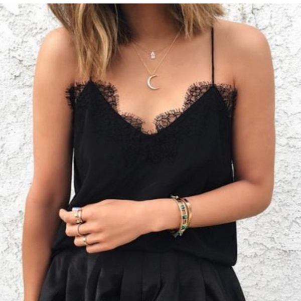 AIMEE SONG FROM SONG OF STYLE ROCKS HER RACER CAMI