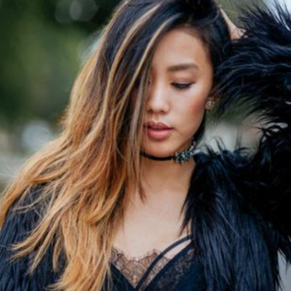 WE LOVE THE WAY JENNY ONG FROM NEON BLUSH MIXES TEXTURES WITH THIS LOOK