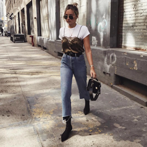 WeWoreWhat layers the Sweetheart Cami