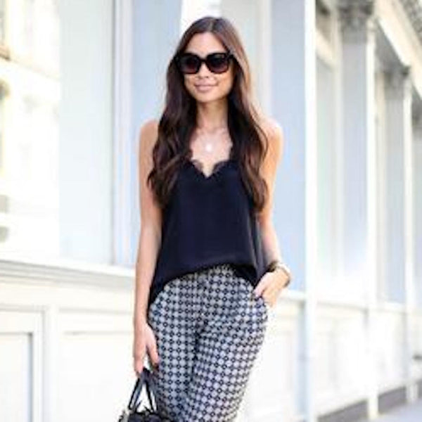 KAT FROM 'WITH LOVE FROM KAT' DOES BLACK AND WHITE SO WELL IN OUR RACER CAMI
