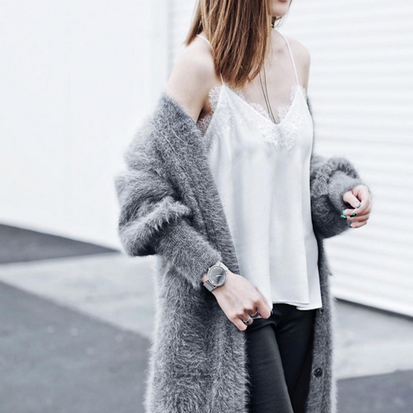 Cool Grey & White Tones with Jenny Tsang in The Racer Cami